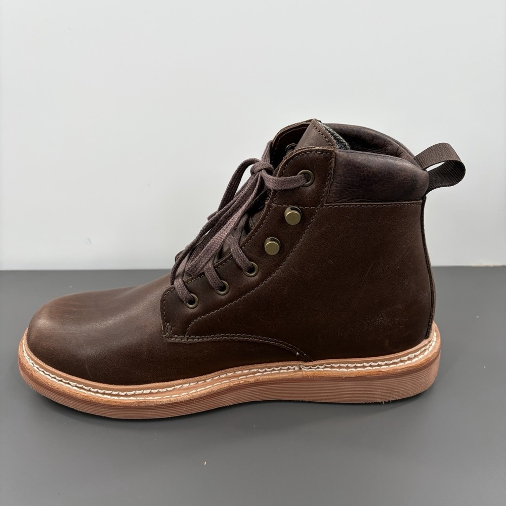 OluKai Kilakila Waterproof Lace-Up Brown Leather Waterproof Boot Men's Size US 9 - Picture 7 of 10